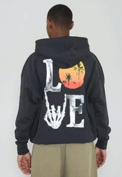 SUMMER LOVE HOODIE BLACK 8 SUMMER LOVE HOODIE BLACK -Religion Clothing LOVEHOODYBLACK3