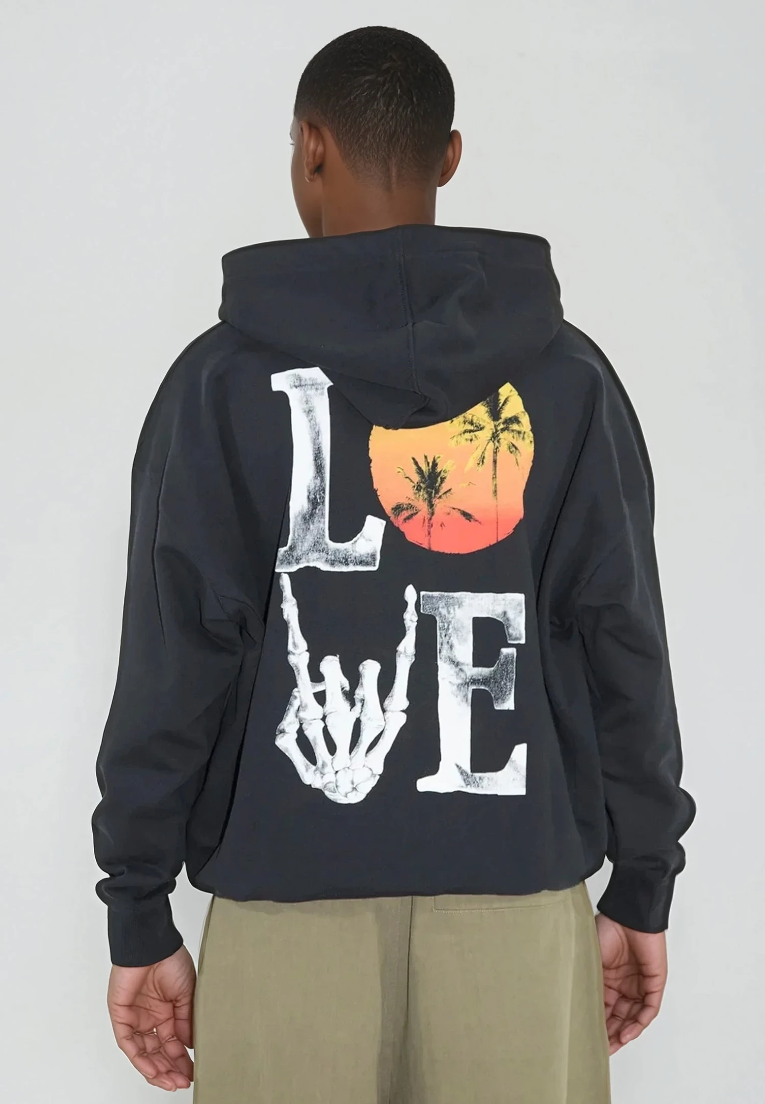 SUMMER LOVE HOODIE BLACK 3 SUMMER LOVE HOODIE BLACK - Image 3
