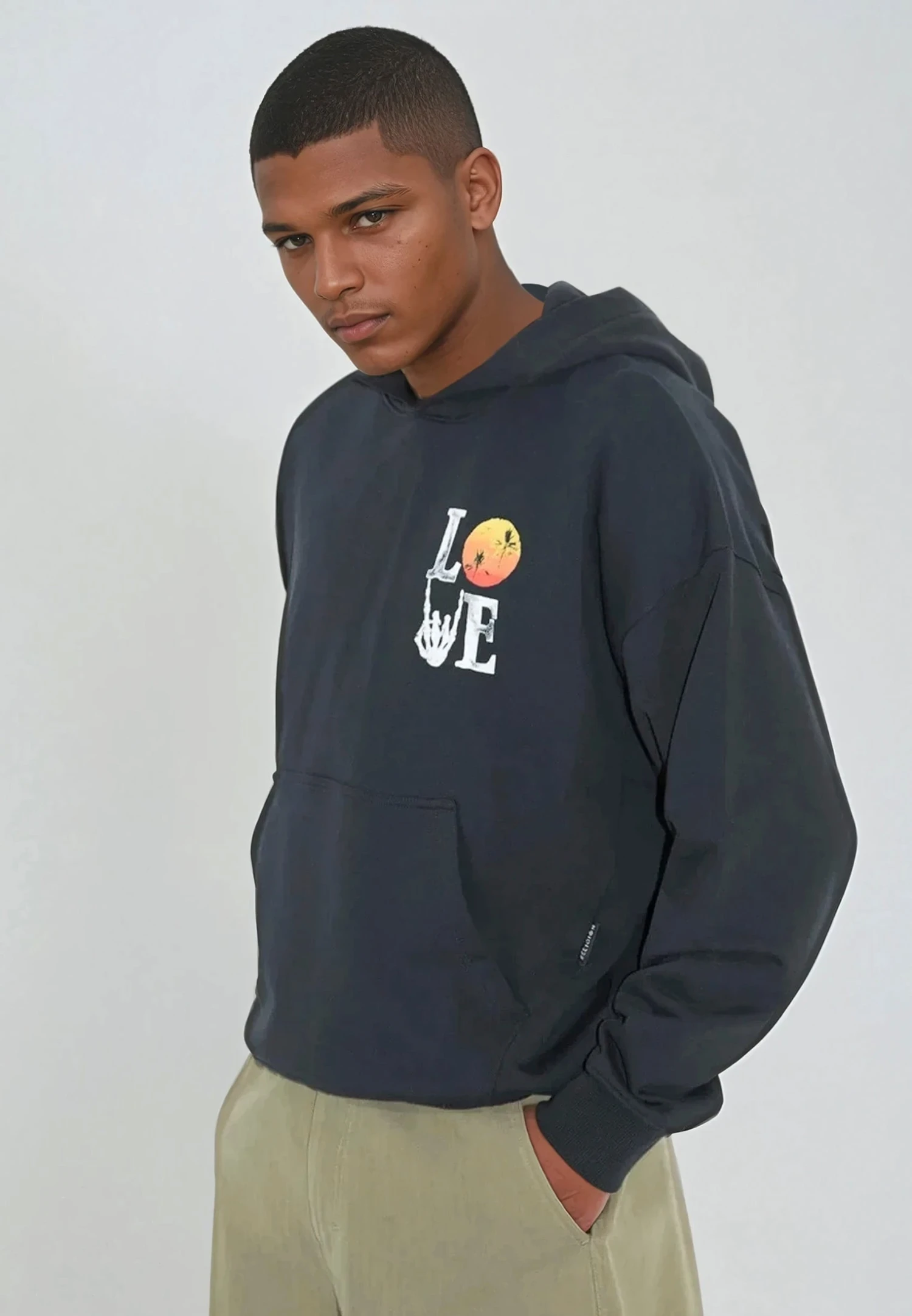 SUMMER LOVE HOODIE BLACK 6 SUMMER LOVE HOODIE BLACK - Image 6