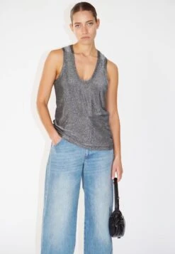 TANZANITE VEST GUN METAL 11 TANZANITE VEST GUN METAL -Religion Clothing LUREXVEST6