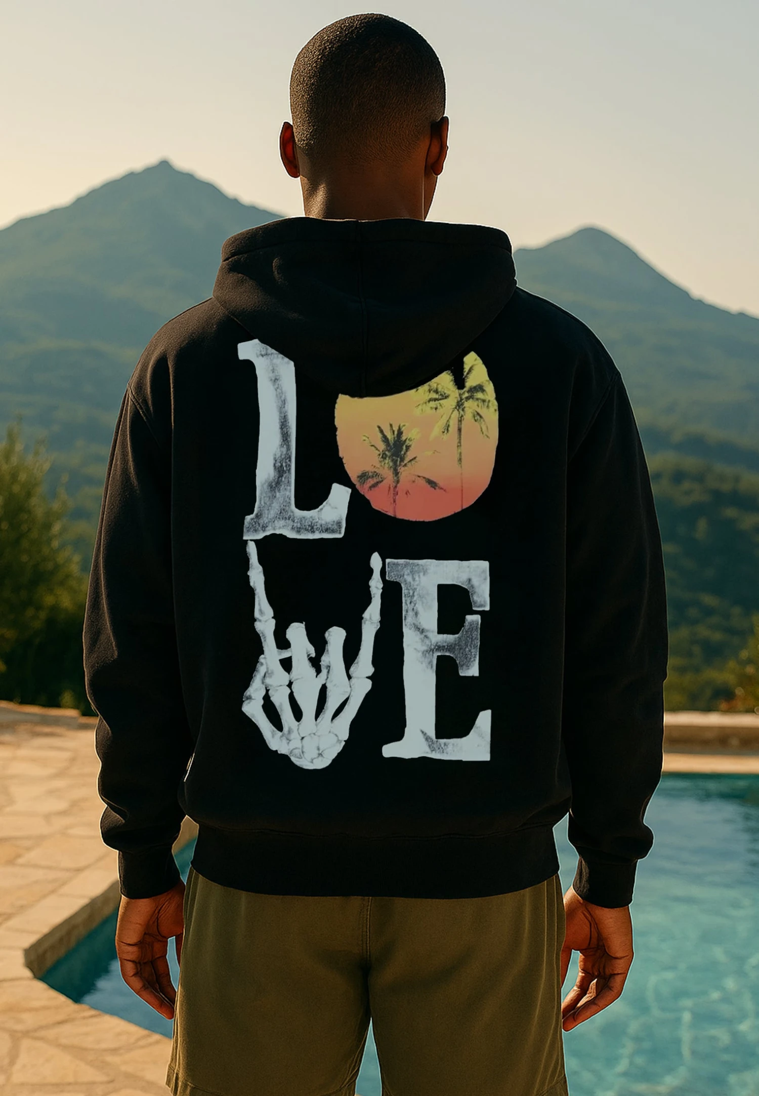 SUMMER LOVE HOODIE BLACK 1 SUMMER LOVE HOODIE BLACK