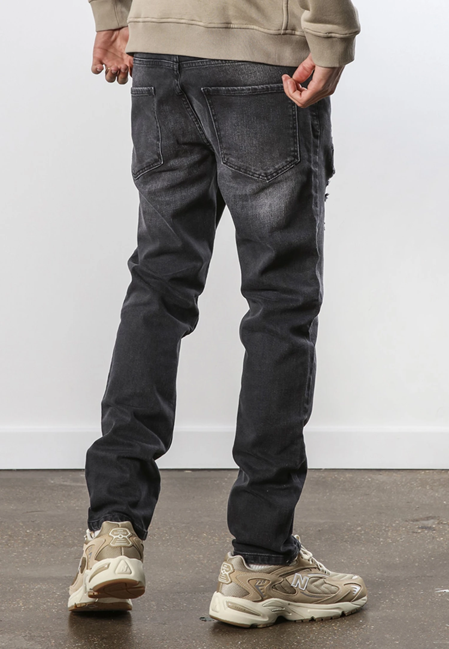 VICIOUS JEANS RIPPER BLACK 2 VICIOUS JEANS RIPPER BLACK - Image 2