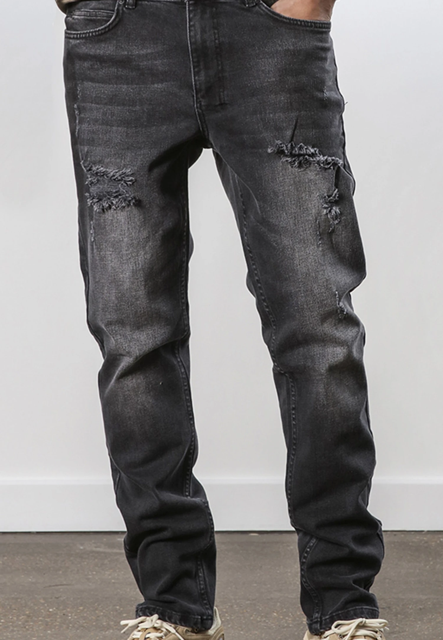 VICIOUS JEANS RIPPER BLACK 6 VICIOUS JEANS RIPPER BLACK - Image 6