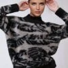 PRECIOUS JUMPER BLACK & STONE