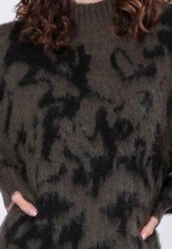 REVERSE MOCK NECK DRESS CAMO KHAKI -Religion Clothing REVERSEDRESSKHAKI6