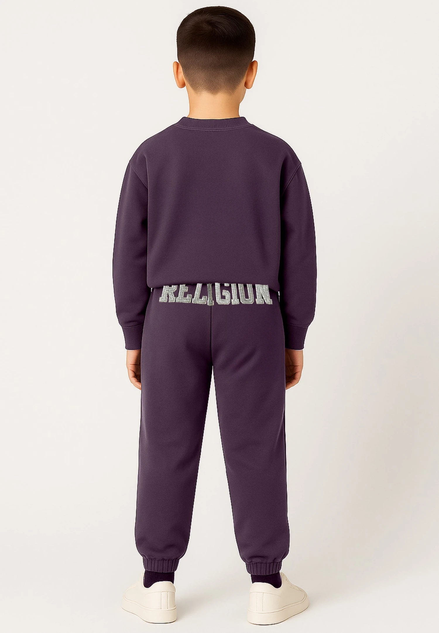 Kids RELIGION BOYS SEAMED DARTED SWEAT PANTS MAUVE 2 Kids RELIGION BOYS SEAMED DARTED SWEAT PANTS MAUVE - Image 2
