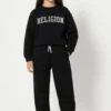 Kids RELIGION GIRLS APPLIQUÉ OVERSIZED SWEATSHIRT BLACK
