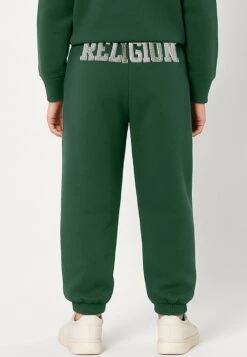 Kids RELIGION GIRLS SEAMED DARTED SWEAT PANTS GREEN