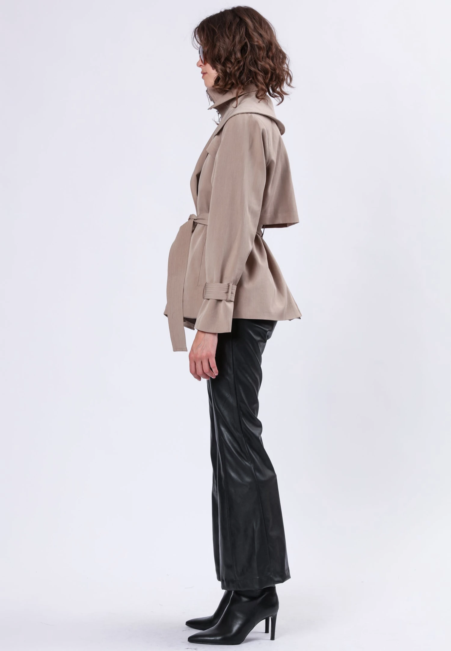 RHODIUM TAUPE TRENCHCOAT 4 RHODIUM TAUPE TRENCHCOAT - Image 4