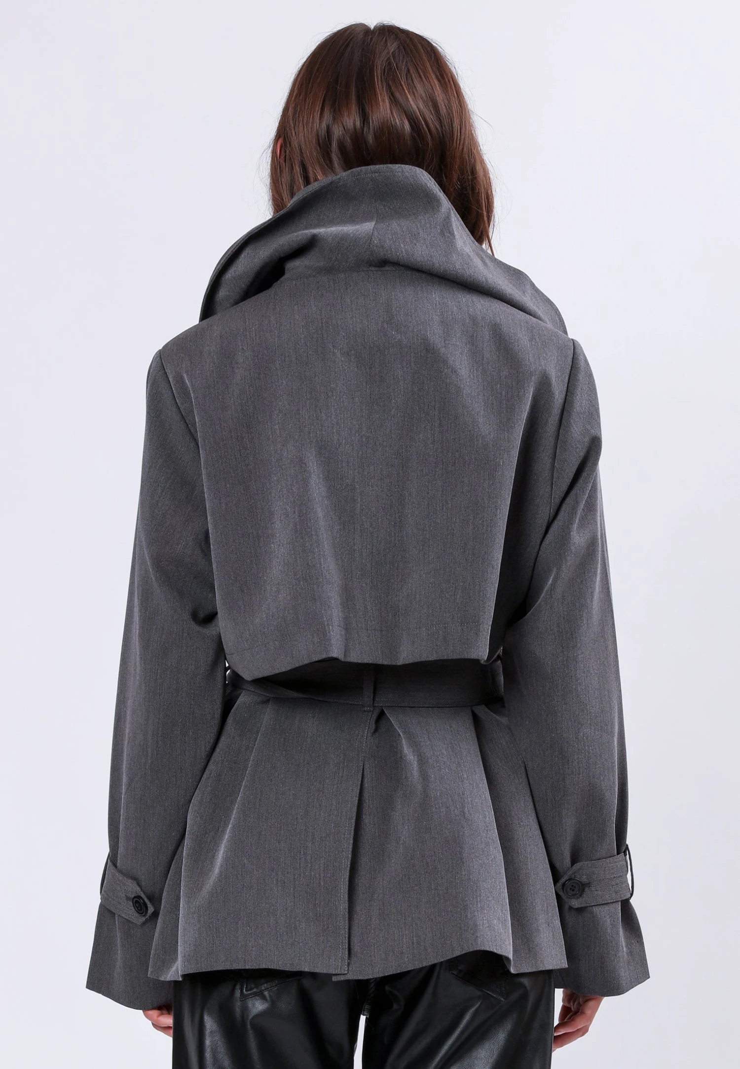 RHODIUM TRENCHCOAT CHARCOAL 2 RHODIUM TRENCHCOAT CHARCOAL - Image 2