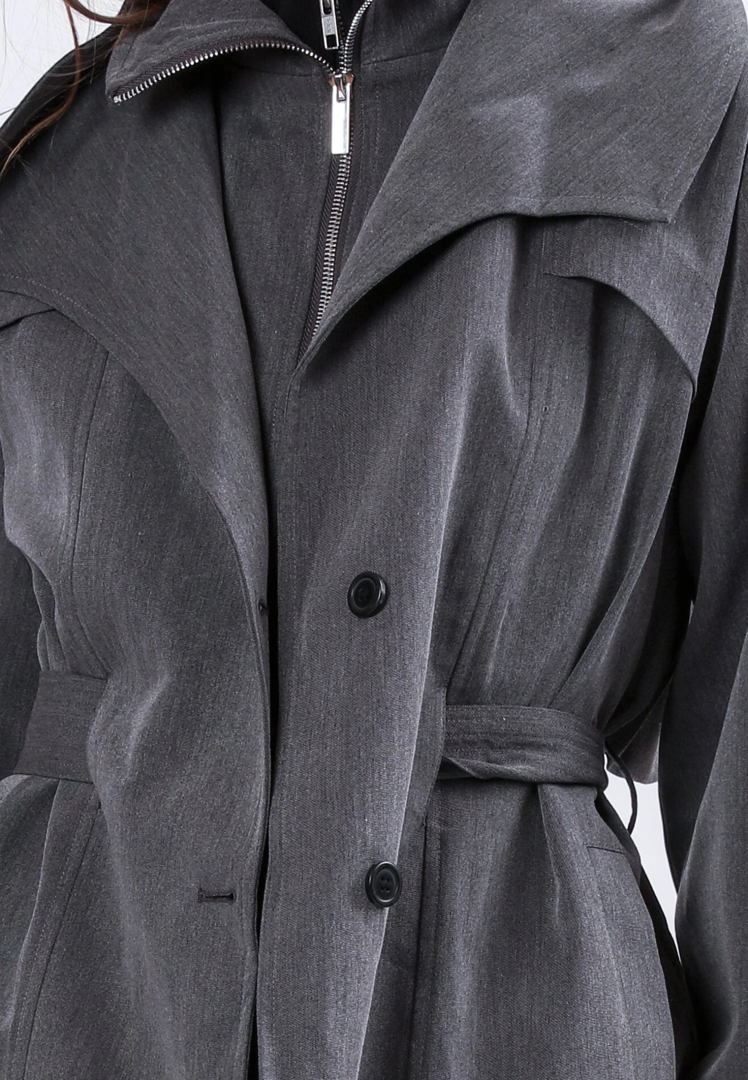 RHODIUM TRENCHCOAT CHARCOAL 7 RHODIUM TRENCHCOAT CHARCOAL - Image 7