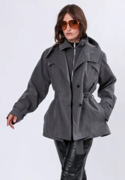 RHODIUM TRENCHCOAT CHARCOAL 9 RHODIUM TRENCHCOAT CHARCOAL -Religion Clothing RHODIUM TRENCHCOAT CHARCOAL 7