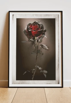 DIGITAL PRINT ROSE POLAROID ART POSTER