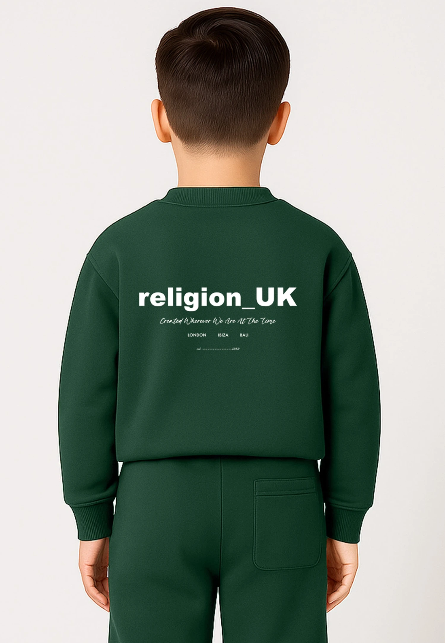 Kids RELIGION BOYS OVERSIZE SWEAT GREEN 1 Kids RELIGION BOYS OVERSIZE SWEAT GREEN