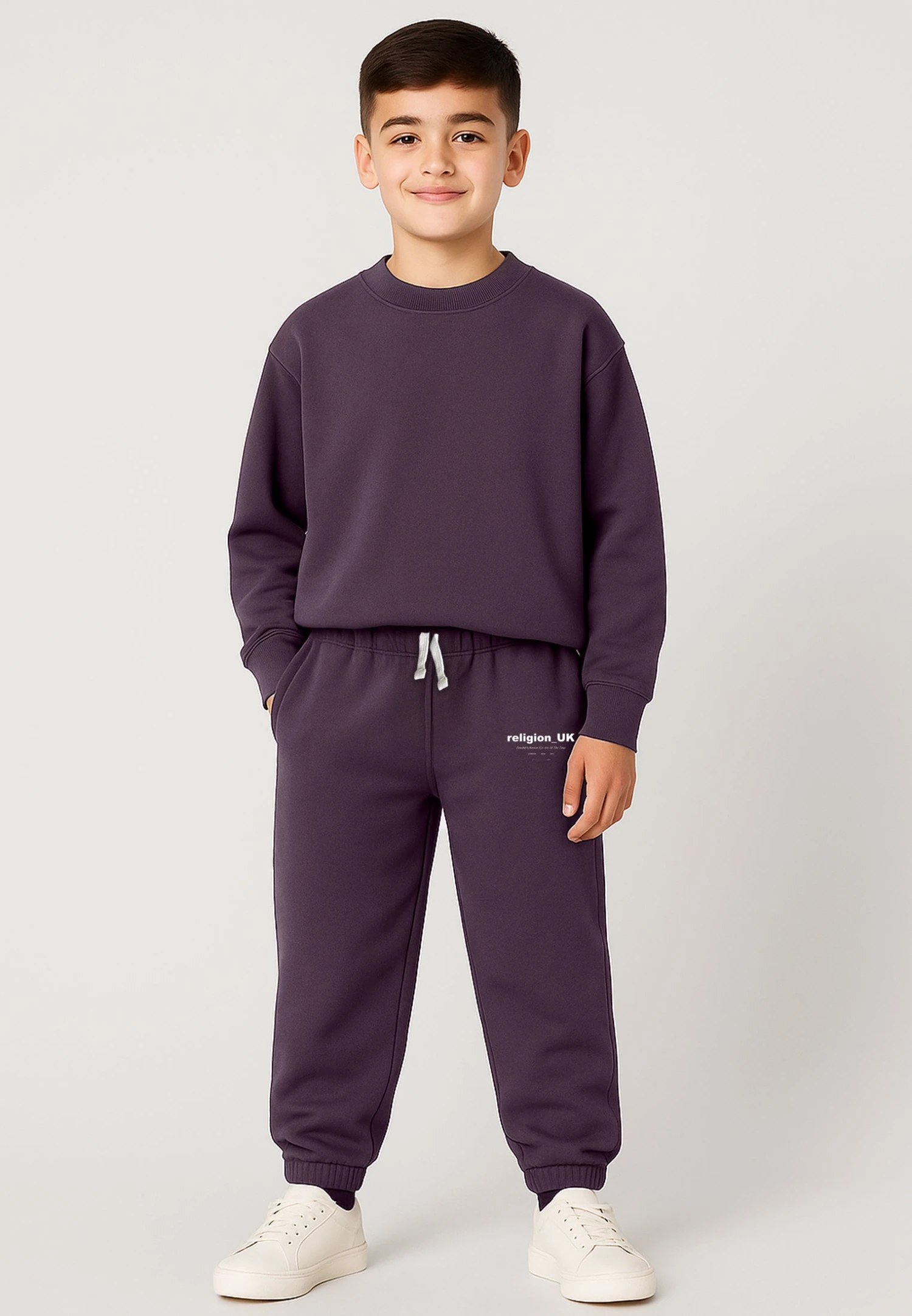 Kids RELIGION BOYS LOGO SWEATPANTS MAUVE 2 Kids RELIGION BOYS LOGO SWEATPANTS MAUVE - Image 2