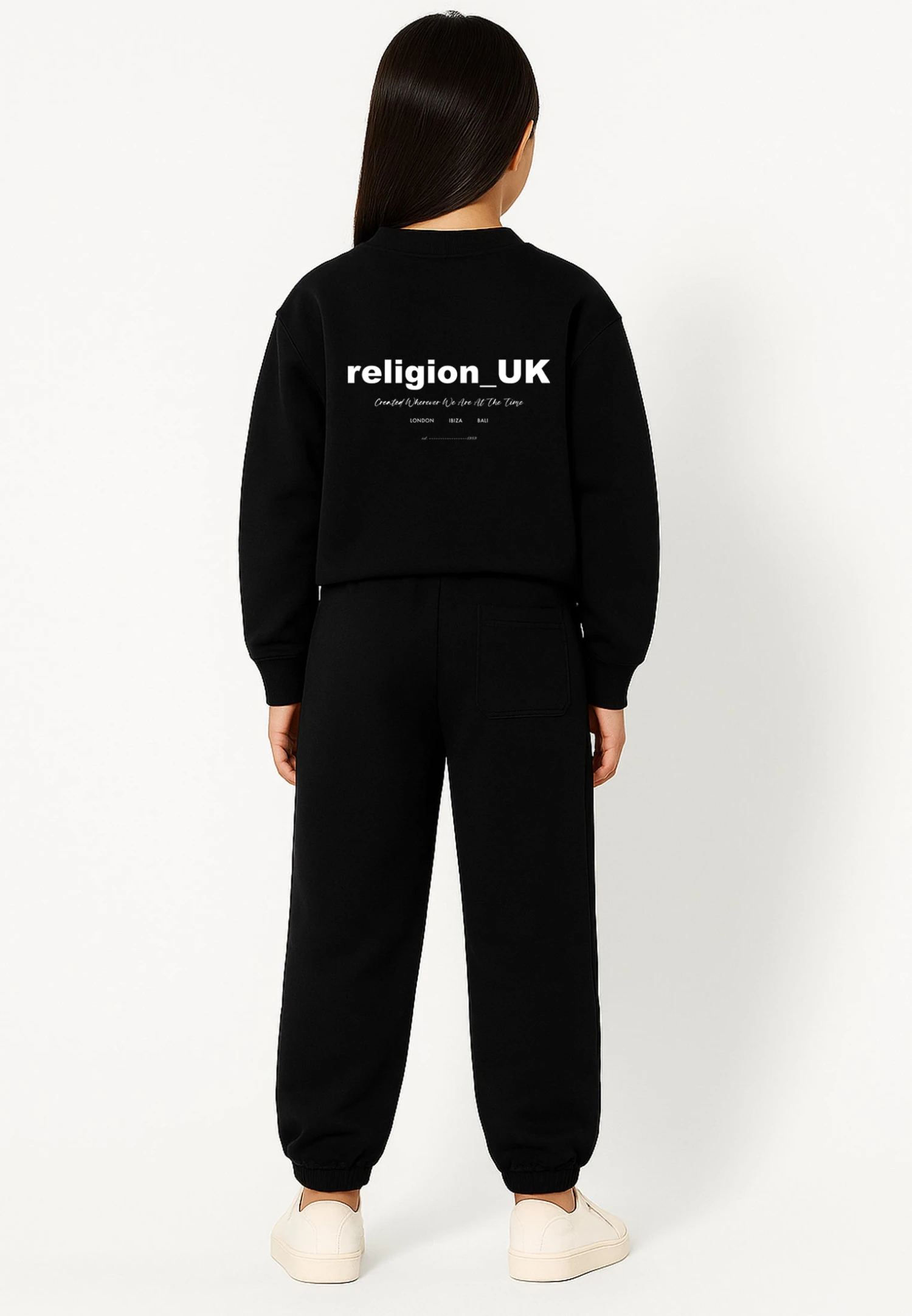 Kids RELIGION GIRLS LOGO SWEATPANTS BLACK 3 Kids RELIGION GIRLS LOGO SWEATPANTS BLACK - Image 3