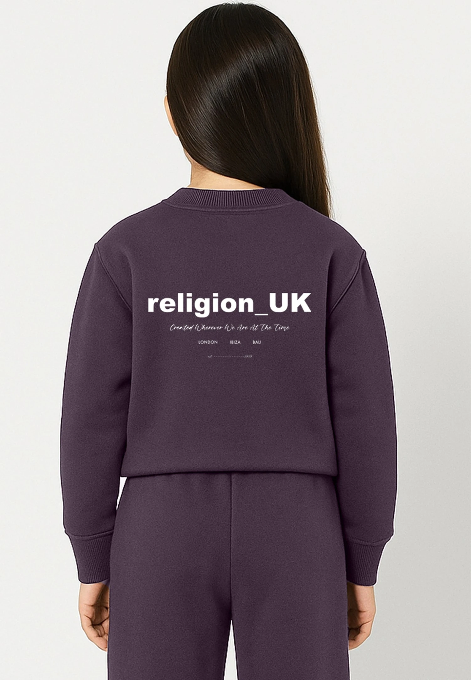 Kids RELIGION GIRLS OVERSIZED SWEATSHIRT MAUVE 2 Kids RELIGION GIRLS OVERSIZED SWEATSHIRT MAUVE - Image 2
