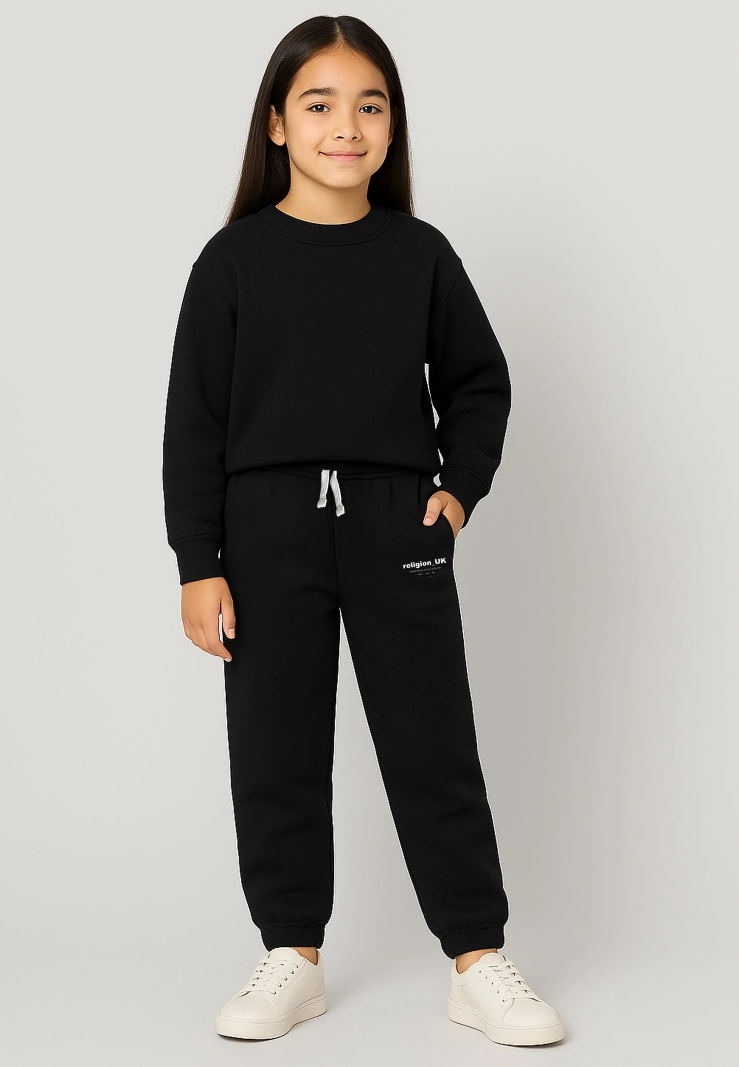 Kids RELIGION GIRLS LOGO SWEATPANTS BLACK 2 Kids RELIGION GIRLS LOGO SWEATPANTS BLACK - Image 2