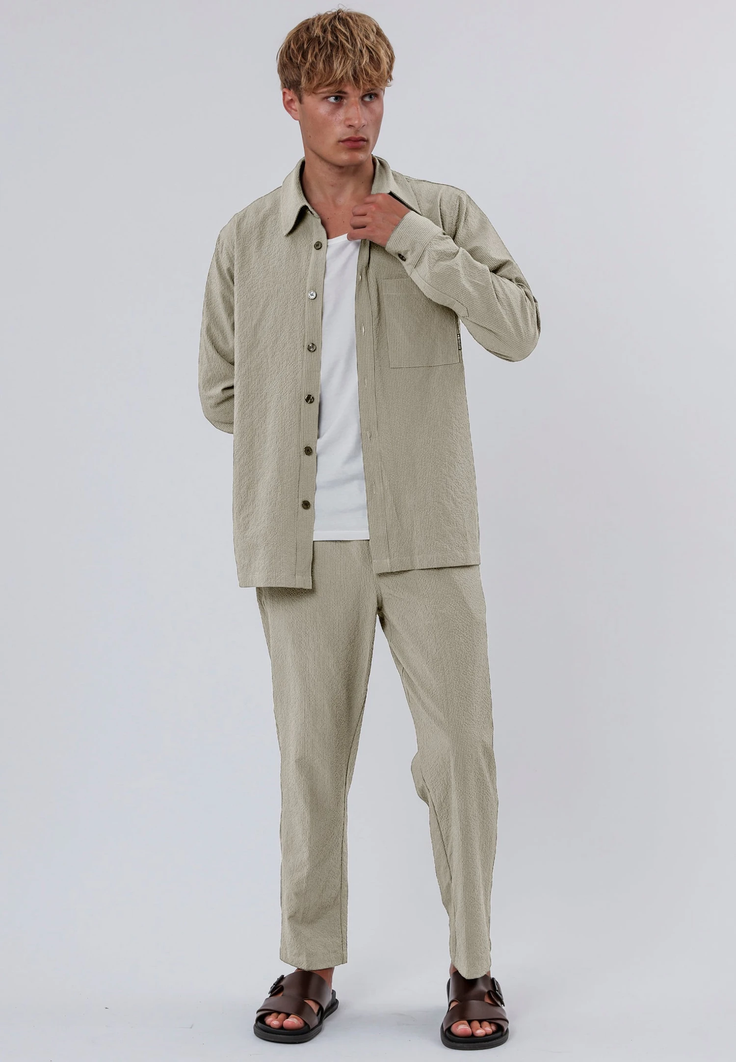 MONACO LONG SLEEVE HOLIDAY SHIRT SHELL 2 MONACO LONG SLEEVE HOLIDAY SHIRT SHELL - Image 2