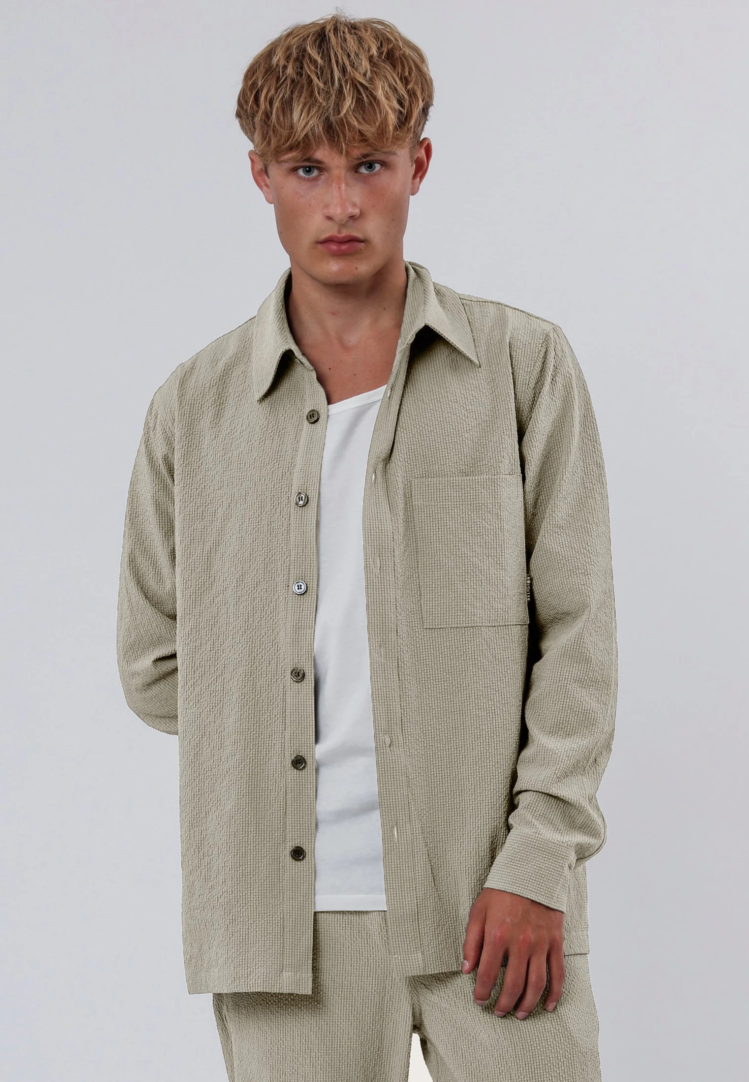 MONACO LONG SLEEVE HOLIDAY SHIRT SHELL 3 MONACO LONG SLEEVE HOLIDAY SHIRT SHELL - Image 3