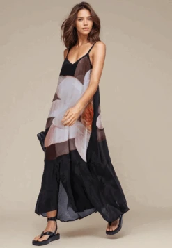 JADE MAXI DRESS SOLAR SEPIA