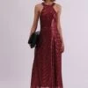 TOUCH DRESS BURGUNDY