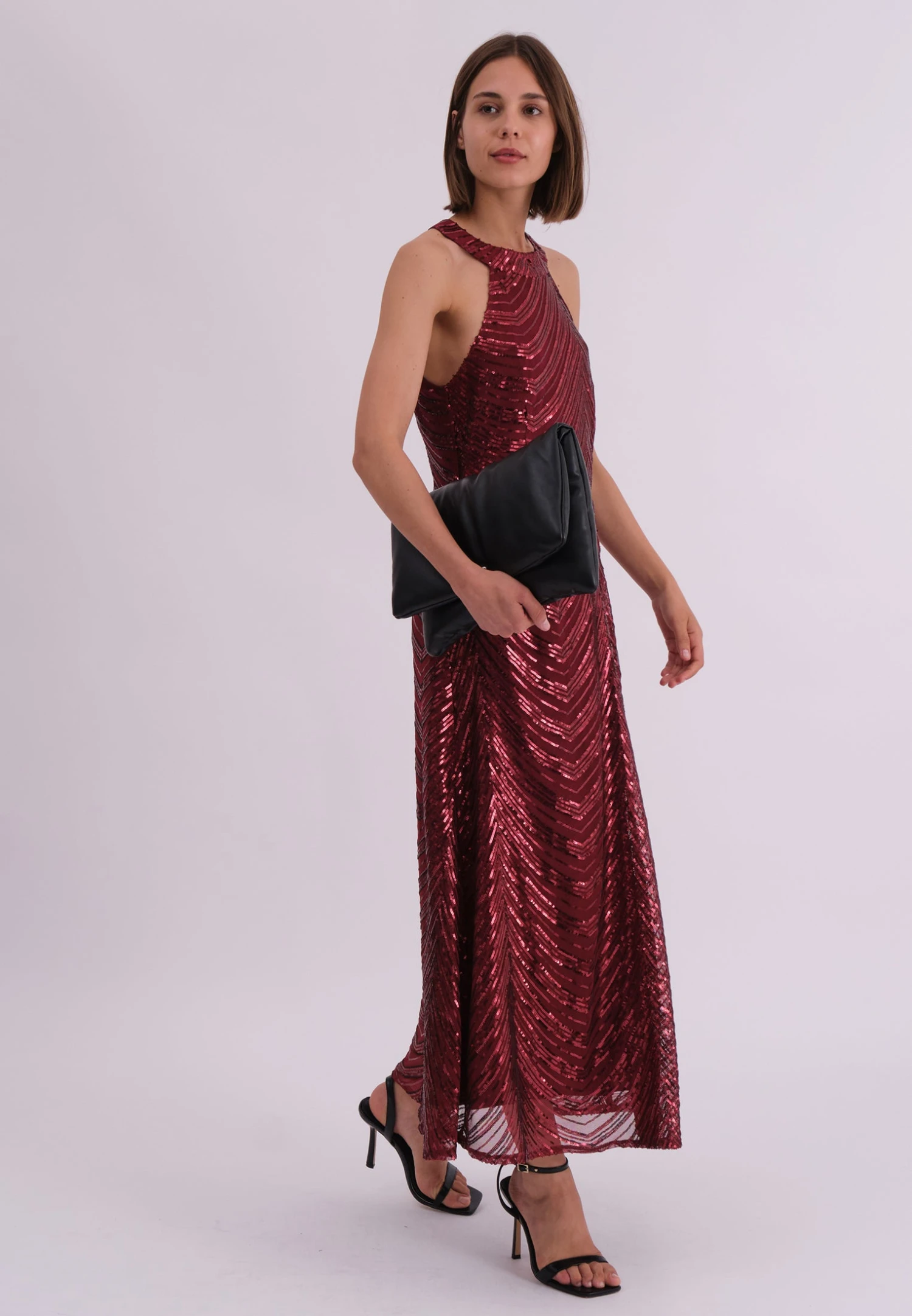 TOUCH DRESS BURGUNDY 6 TOUCH DRESS BURGUNDY - Image 6