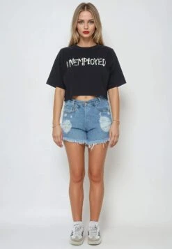 UNEMPLOYED CROP TOP BLACK -Religion Clothing UNEMPLOYED13