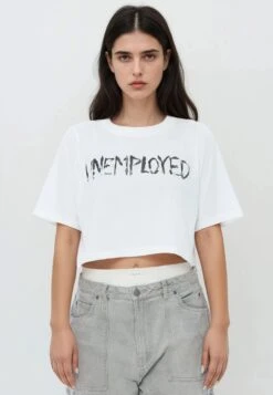 UNEMPLOYED CROP TOP WHITE