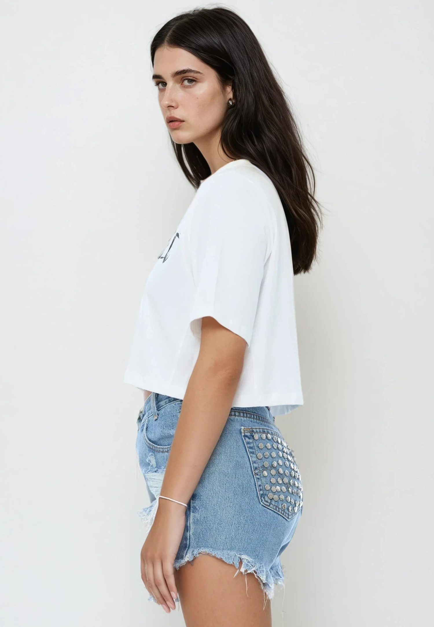 UNEMPLOYED CROP TOP WHITE 9 UNEMPLOYED CROP TOP WHITE - Image 9