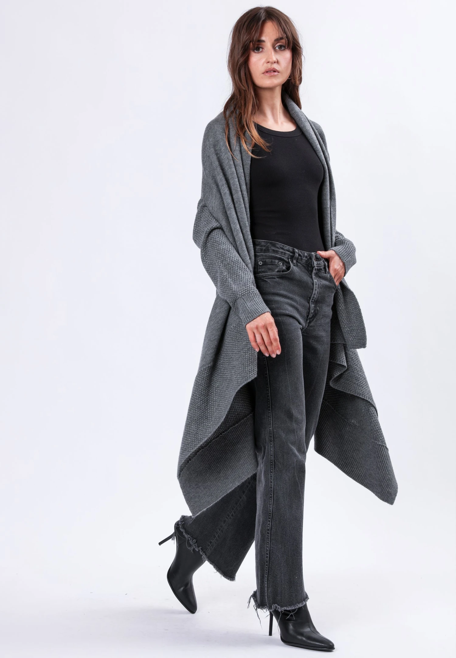 UNITE CARDIGAN CHARCOAL 6 UNITE CARDIGAN CHARCOAL - Image 6