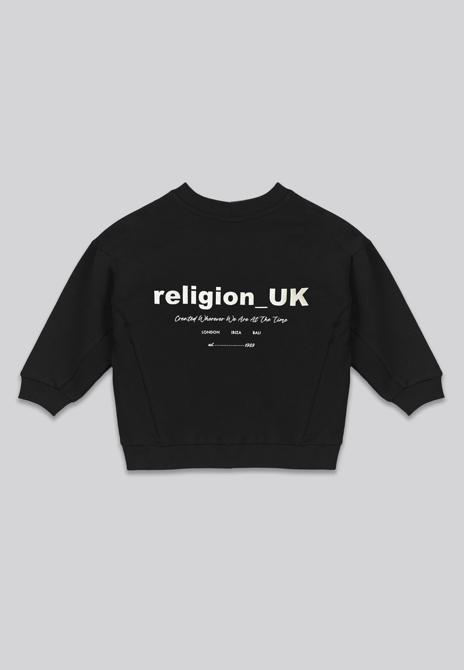 Kids RELIGION GIRLS OVERSIZED SWEATSHIRT BLACK 4 Kids RELIGION GIRLS OVERSIZED SWEATSHIRT BLACK - Image 4