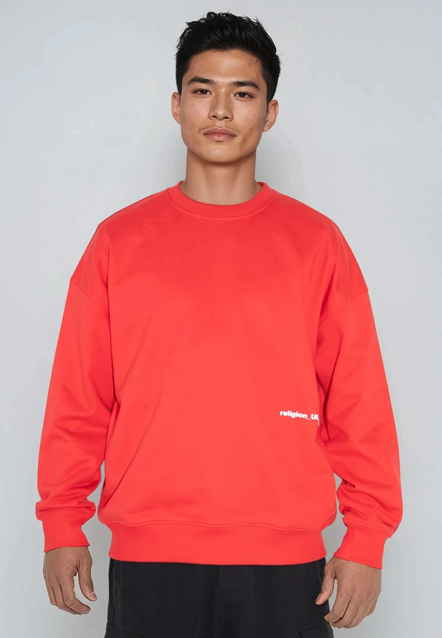 RELIGION UK SWEAT BRIGHT RED 2 RELIGION UK SWEAT BRIGHT RED - Image 2