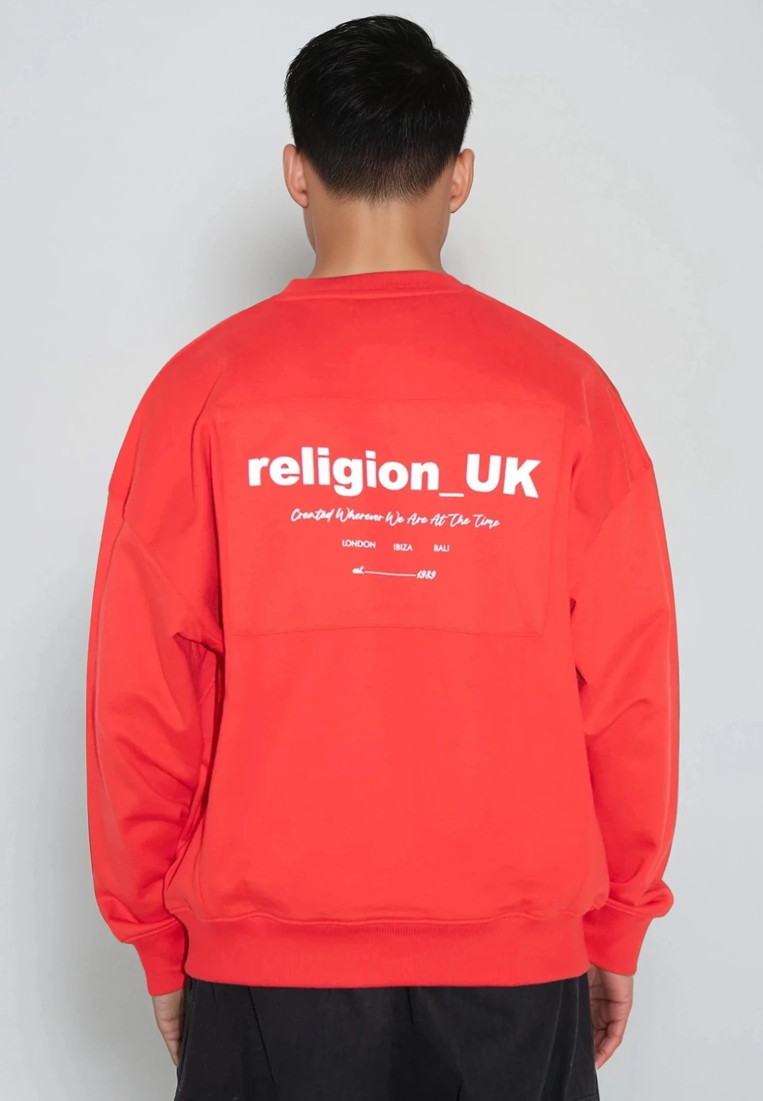 RELIGION UK SWEAT BRIGHT RED 1 RELIGION UK SWEAT BRIGHT RED