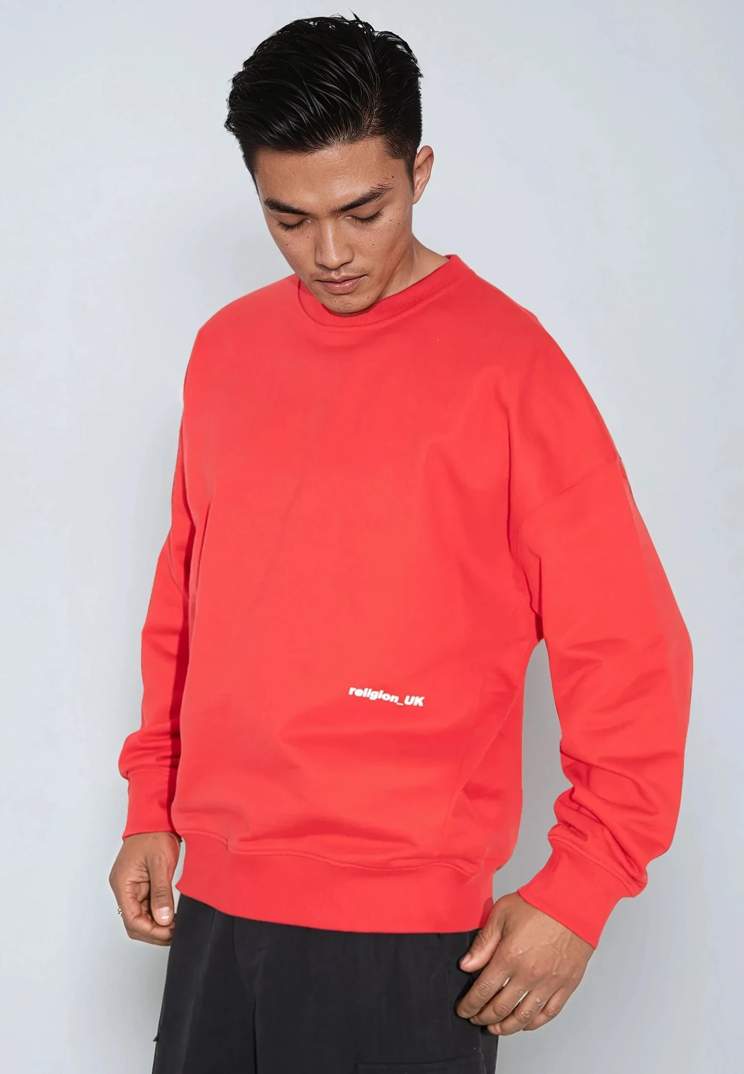 RELIGION UK SWEAT BRIGHT RED 3 RELIGION UK SWEAT BRIGHT RED - Image 3