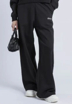 EMBROIDERY RELAXED SWEATPANTS BLACK