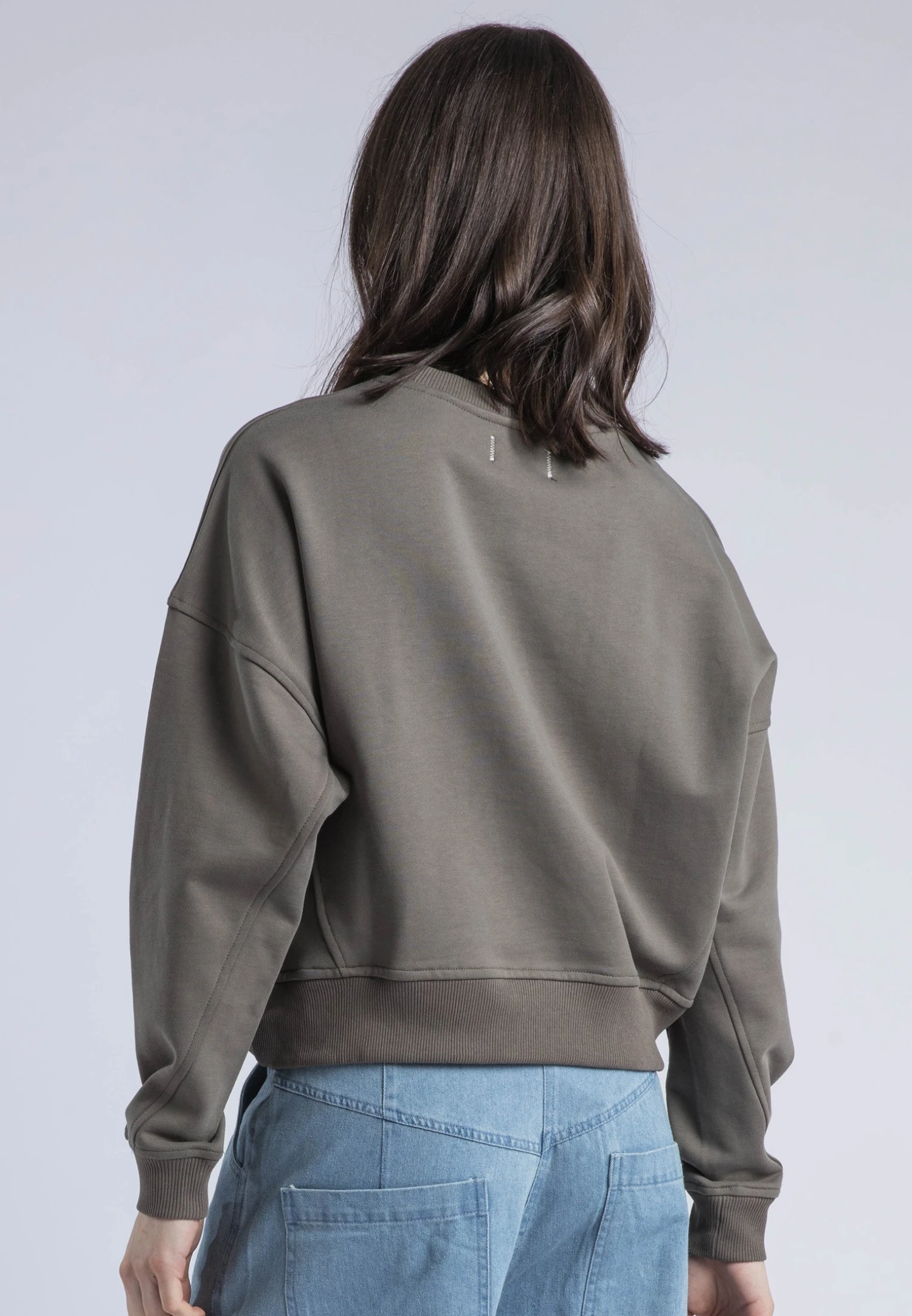 EMBROIDERY BATWING SWEAT BRINDLE 4 EMBROIDERY BATWING SWEAT BRINDLE - Image 4