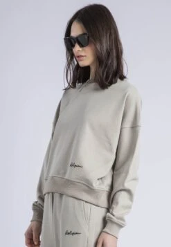 EMBROIDERY BATWING SWEAT STONE -Religion Clothing WCTREW51PURECASHMERE3