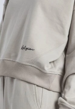 EMBROIDERY BATWING SWEAT STONE -Religion Clothing WCTREW51PURECASHMERE4