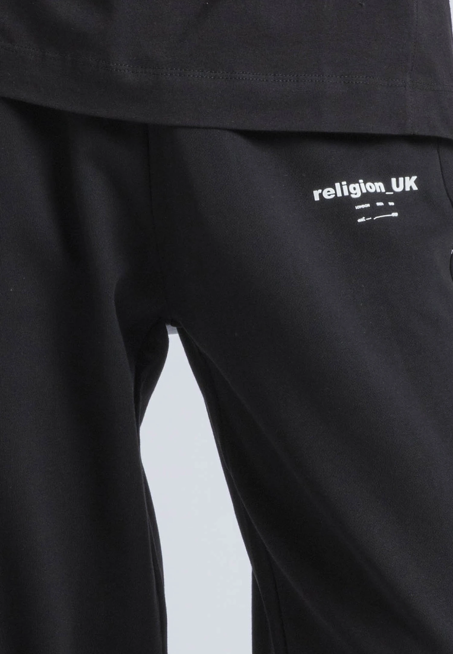 RELIGION UK RELAXED SWEATPANTS BLACK 2 RELIGION UK RELAXED SWEATPANTS BLACK - Image 2