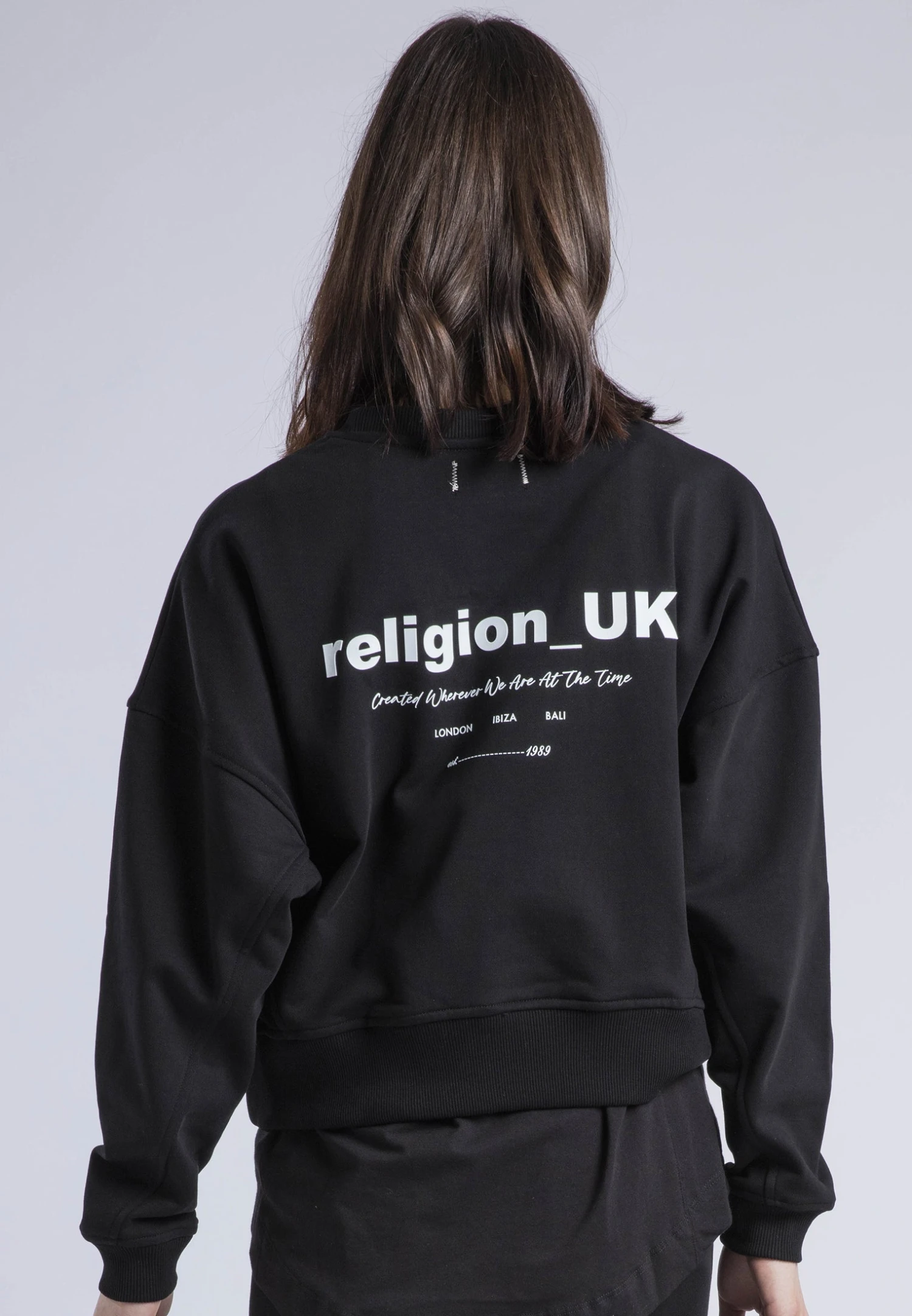 RELIGION UK BATWING SWEAT BLACK 2 RELIGION UK BATWING SWEAT BLACK - Image 2