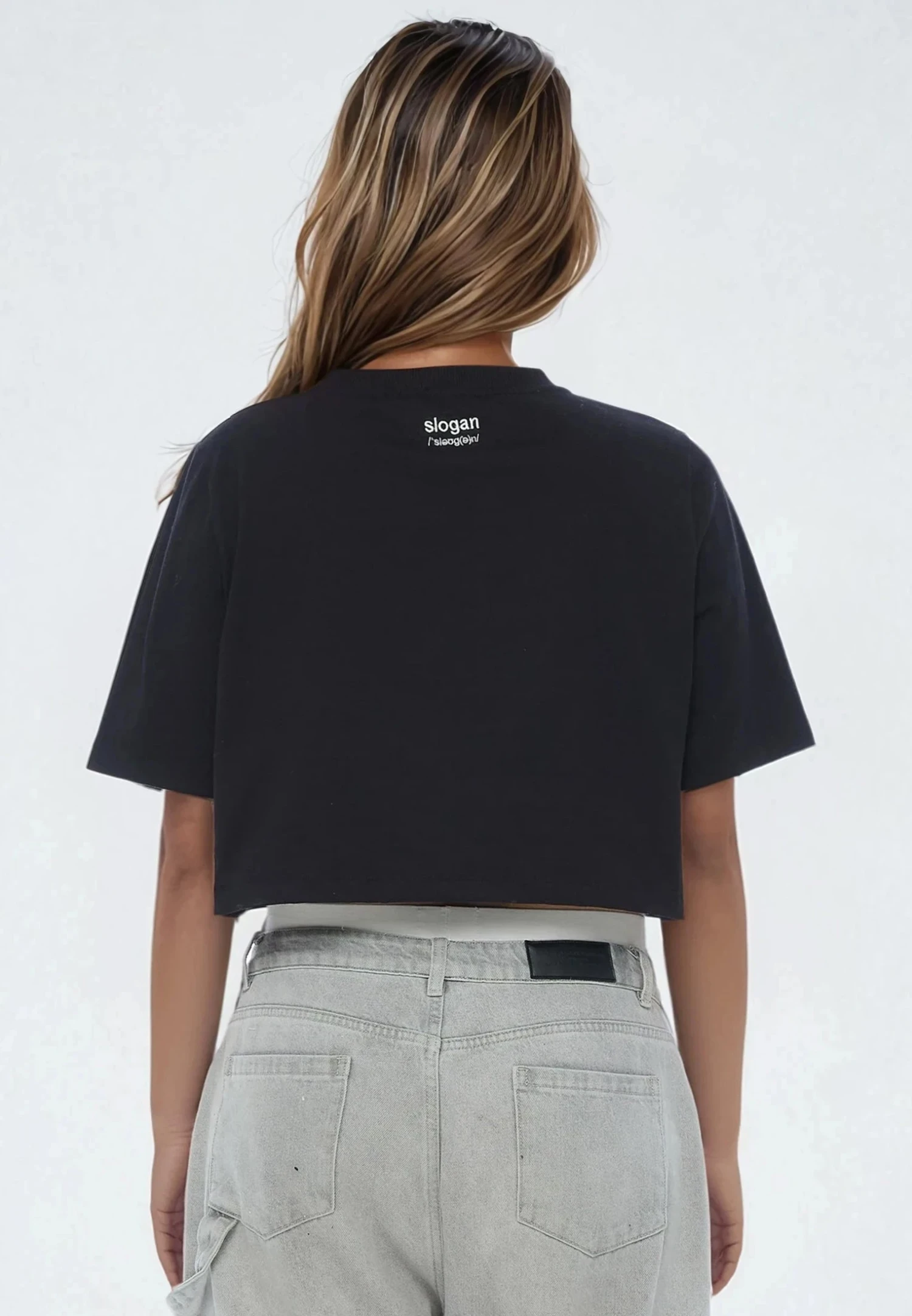 WHO GIVES A FUCK CROP TOP BLACK 4 WHO GIVES A FUCK CROP TOP BLACK - Image 4