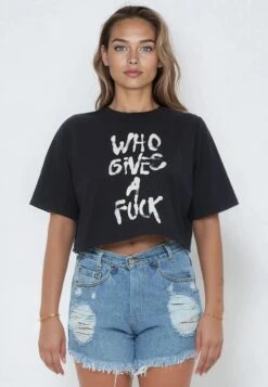 WHO GIVES A FUCK CROP TOP BLACK 16 WHO GIVES A FUCK CROP TOP BLACK -Religion Clothing WHOGIVESAFUCK30
