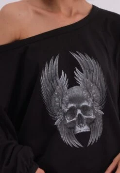WINGS SKULL BLACK LS TOP 11 WINGS SKULL BLACK LS TOP -Religion Clothing WINGSKULLTOP4