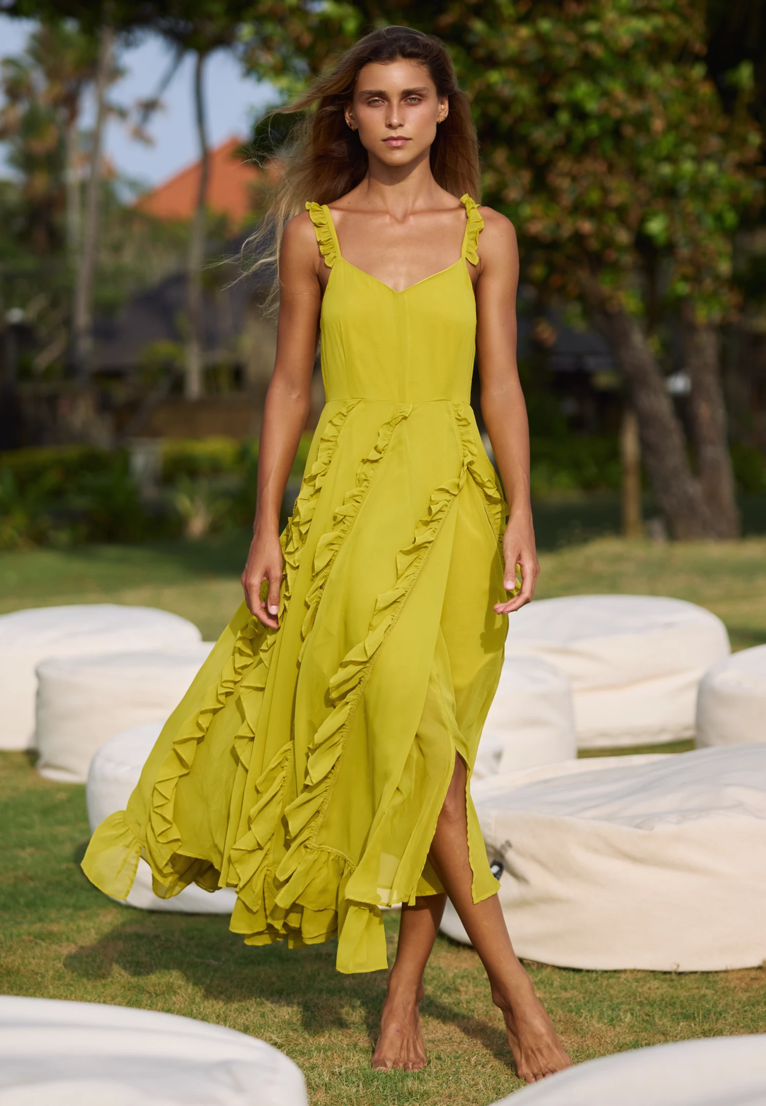 KATE MAXI DRESS OCHRE 1 KATE MAXI DRESS OCHRE