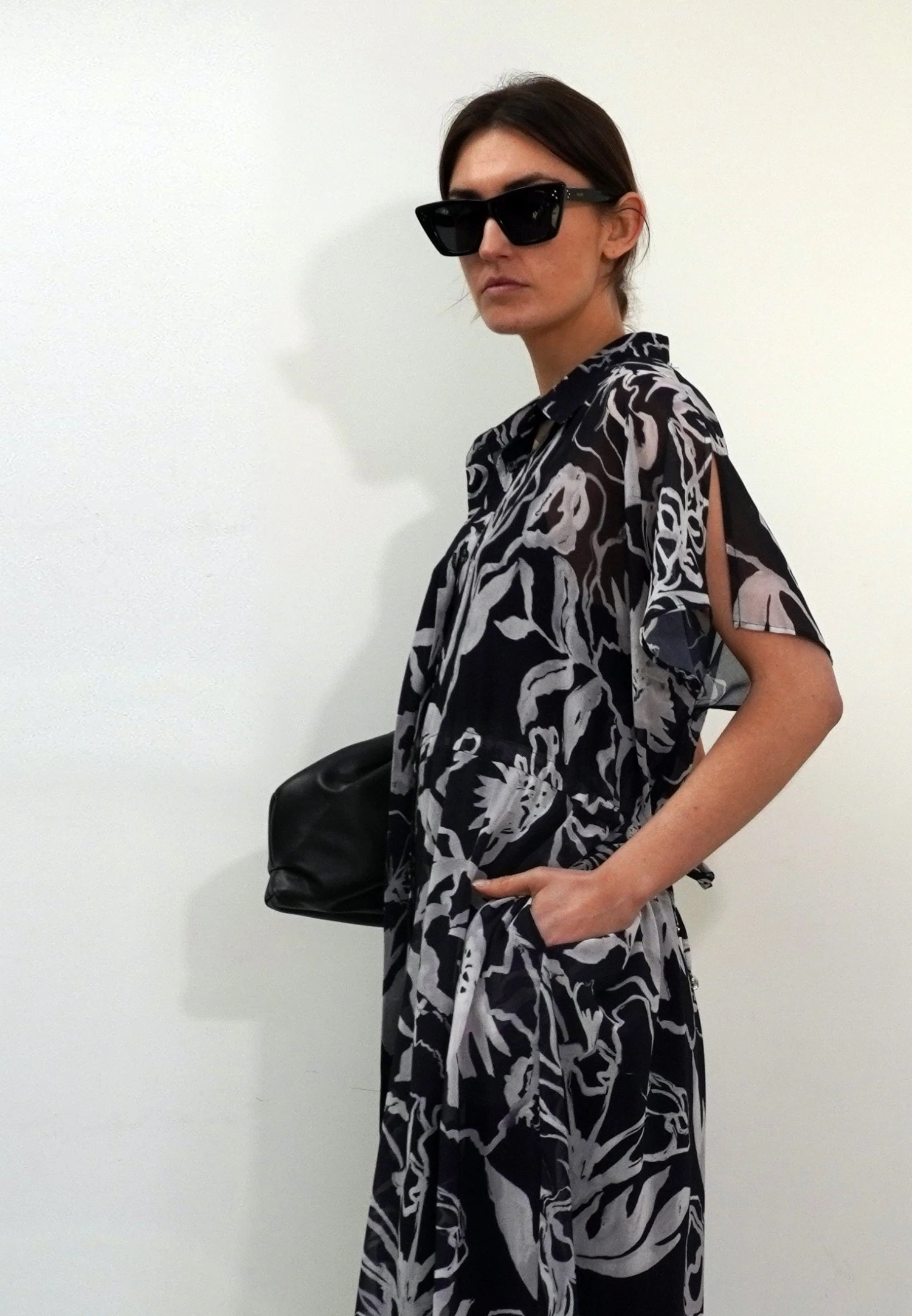 NOBLE SHIRTDRESS RISE BLACK 3 NOBLE SHIRTDRESS RISE BLACK - Image 3