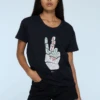 ROCK T-SHIRT PEACE BLACK