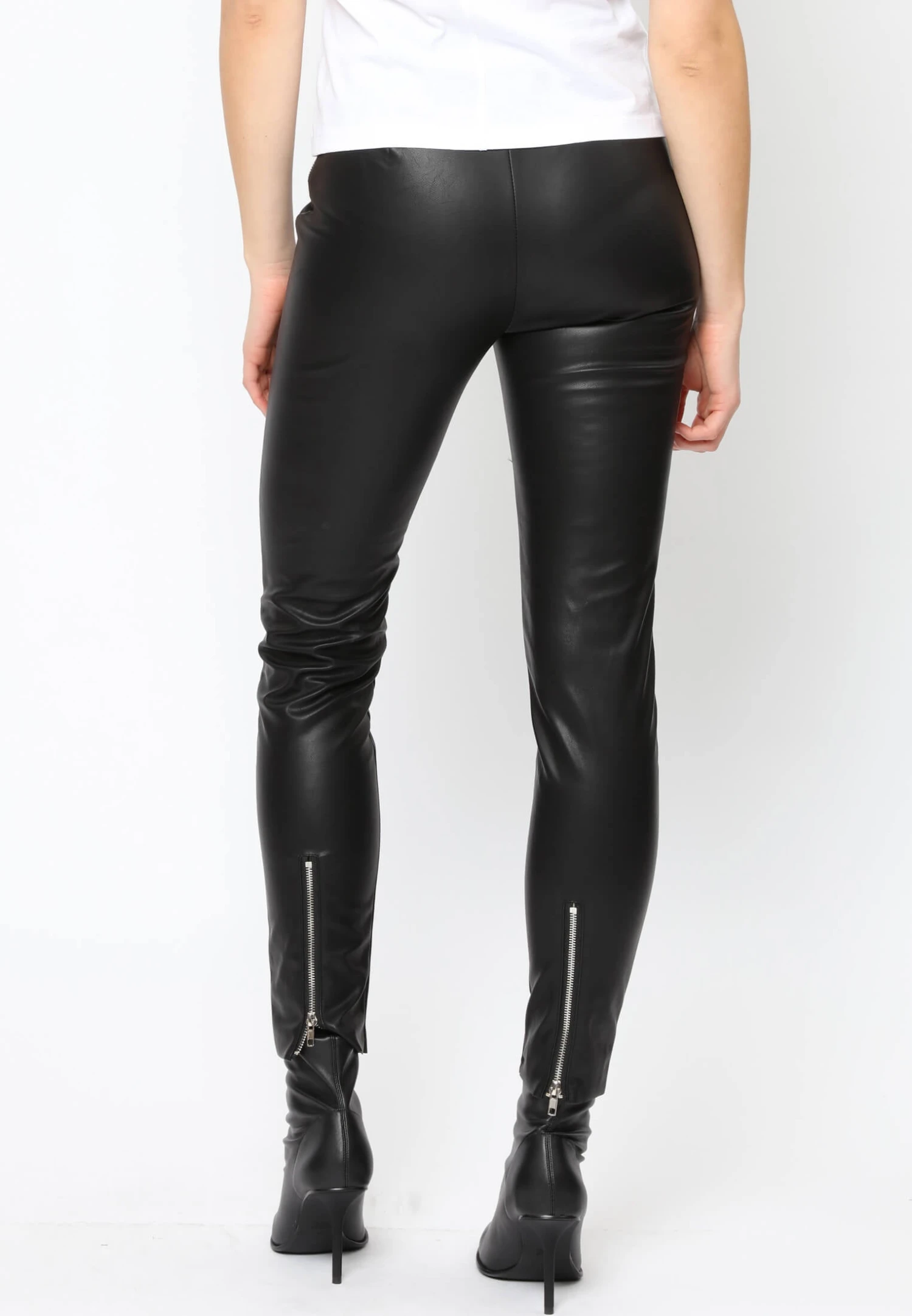 STEEL LEATHER LOOK LEGGINGS 4 STEEL LEATHER LOOK LEGGINGS - Image 4