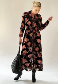 ENERGY DRESS BLACK -Religion Clothing velvetdress3