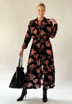 ENERGY DRESS BLACK -Religion Clothing velvetdress4